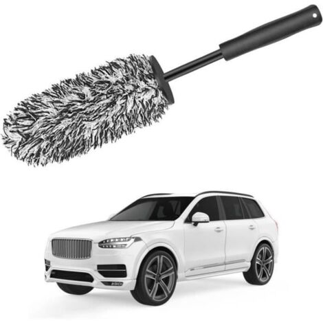 Brosse Jantes Voiture,Brosse de Nettoyage en Microfibre,Brosse Nettoyage en Microfibre de qualité supérieure,Brosse Jantes Aluminium