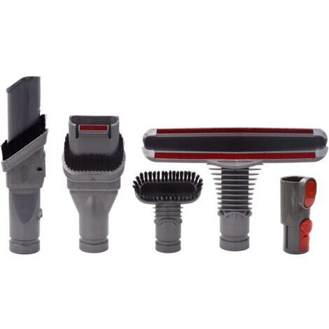 Brosse Kit Accessoires pour Dyson V8 V7 V6 V10 SV10 SV11 Aspirateur avec Adaptateur,Total Clean Pièces pour Dyson V6 DC45 DC35 DC52 DC29 DC62 DC33 DC34(5 in 1)