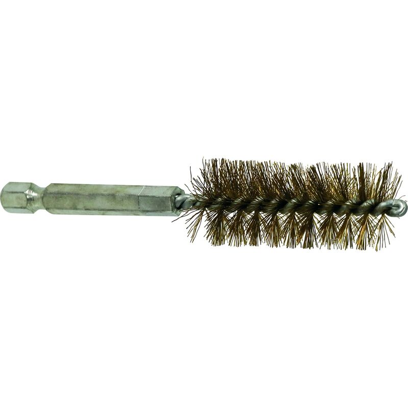 Brosse laiton lot de 10 piéces -hex 1/4'DIAM 19 mm- drakkartools -55538