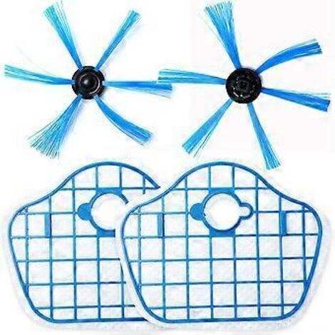 Brosse latérale et filtre HEPA pour aspirateur robot Philips FC8013, FC8774, FC8772 et FC8776 - Pièces de rechange