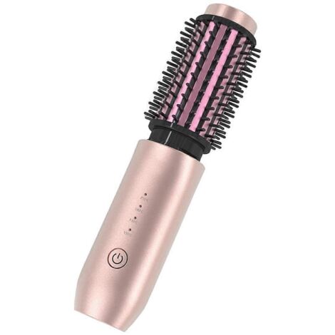 Brosse lissante sans fil pour cheveux, mini peigne lisseur de voyage, A
