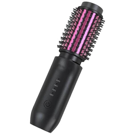 Brosse lissante sans fil pour cheveux, mini peigne lisseur de voyage, B