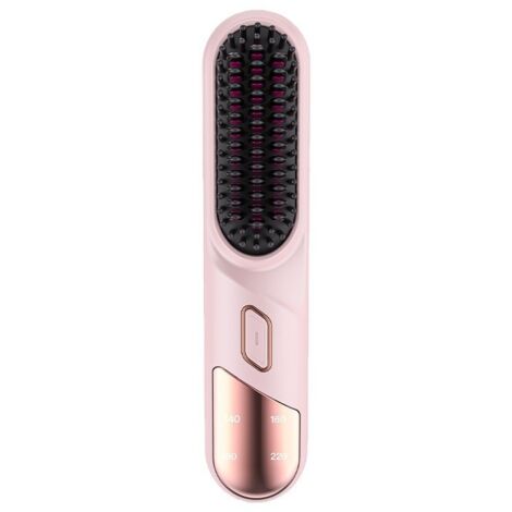 Brosse lissante sans fil tourmaline titane diamètre 31mm max 10 températures ions négatifs sec humide multi coloris ZFS-02