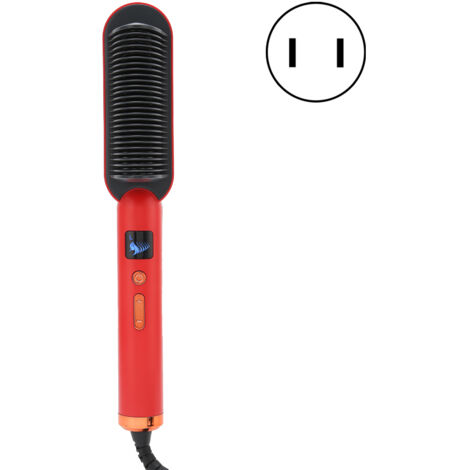 Brosse Lisseuse à Ions Négatifs Anti-Brûlures pour Salon et Maison, 220V Prise CN