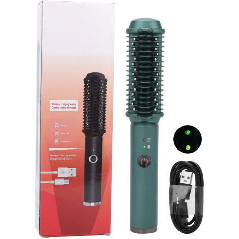 Brosse Lisseuse USB à Température Réglable pour Cheveux