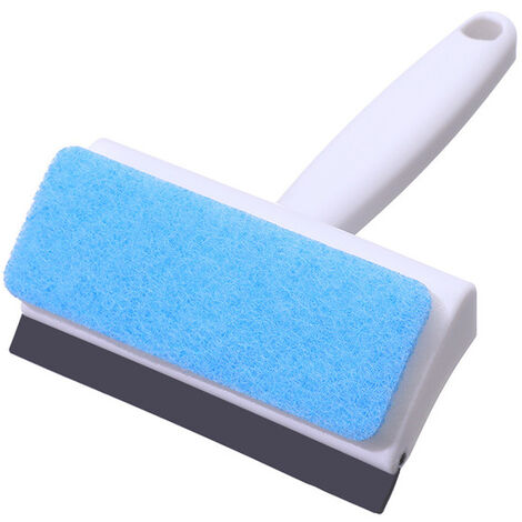 Brosse magique de nettoyage de vitres, éponge Double face, grattoir d&39essuie-glace, salle de bain, douche murale, raclette, outils de balayage de miroirs,1pc