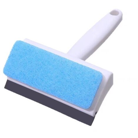 Brosse magique de nettoyage de vitres, éponge Double face, grattoir d&39essuie-glace, salle de bains, douche murale, raclette, outils de balayage de miroirs,1PC