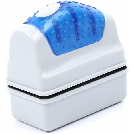 Brosse Magnétique de Nettoyage de Verre Nettoyeur Aimant de Verre Grattoir Algues Nettoyage Brosse Flottante pour Aquarium Fish Tank Taille S