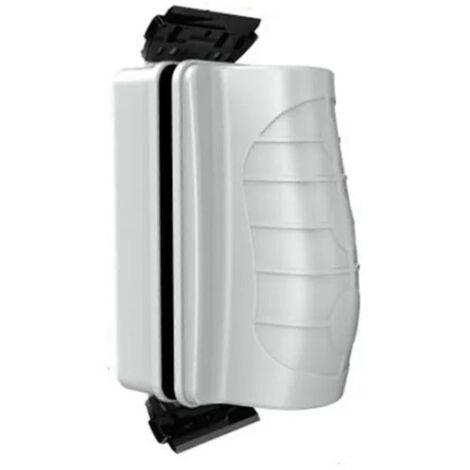 Brosse magnétique flottante pour aquarium, nettoie la vitre blanche.