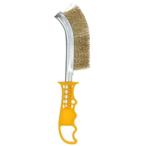 Brosse Main Plastique Manche Jaune Laiton 260x40 Norton - Norton