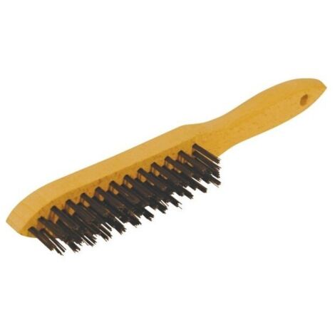 Brosse Manche 4 Rangs Acier Laitonne