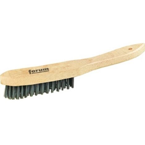 Brosse métallique à main, fil d'acier, Nombre de rangées : 5