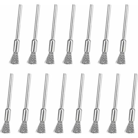 Brosse Métallique, Brosses Métalliques Perceuse pour Éliminer la Rouille et la Corrosion, Brosses Métalliques Rotatives Adopte un Design en Forme de Stylo et Mini Brosse Métallique Est en Acier