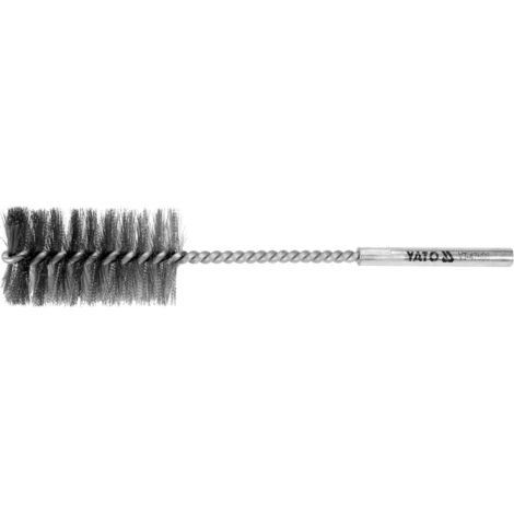 Brosse métallique cylindrique YATO 38 x 200 mm, manche 8 mm