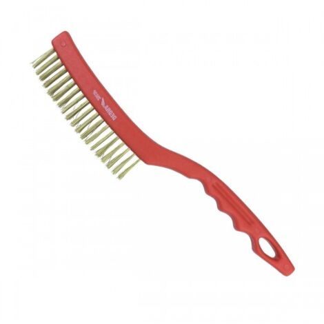 Brosse métallique Dedra 2003P soies ondulées manche ergonomique
