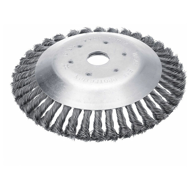Brosse métallique fil acier coupe Herbes Enlèvement Tête Pour Débroussailleuse tondeuse à gazon 155mm Diamètre