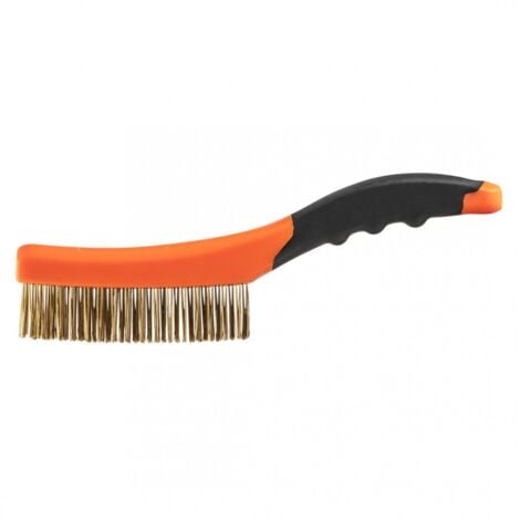 Brosse métallique, fil de laiton, 4x16 rangs