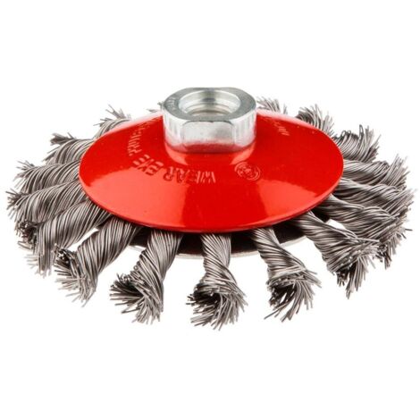 Brosse métallique graphite 57h589 corps renforcé compatible meuleuse