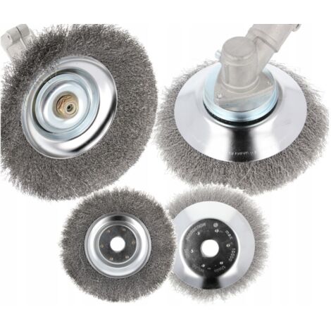 Brosse métallique pour brosse douce, idéale pour le nettoyage des pavés et le désherbage (200 mm).
