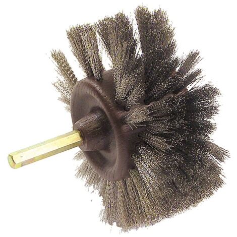 Brosse meuble radiale. diamètre extérieur 100 mm. longueur fils 25 mm - GERLON