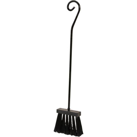 brosse mod Vesuvio en acier noir 50 cm outils pour cheminA e cheminA e