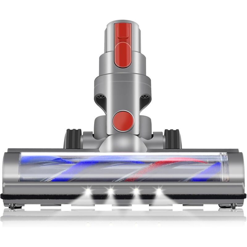 Brosse motorisée avec LED compatible avec Dyson V7 V8 V10 V11 V15 Nettoyage en profondeur et adapté aux sols durs et aux tapis