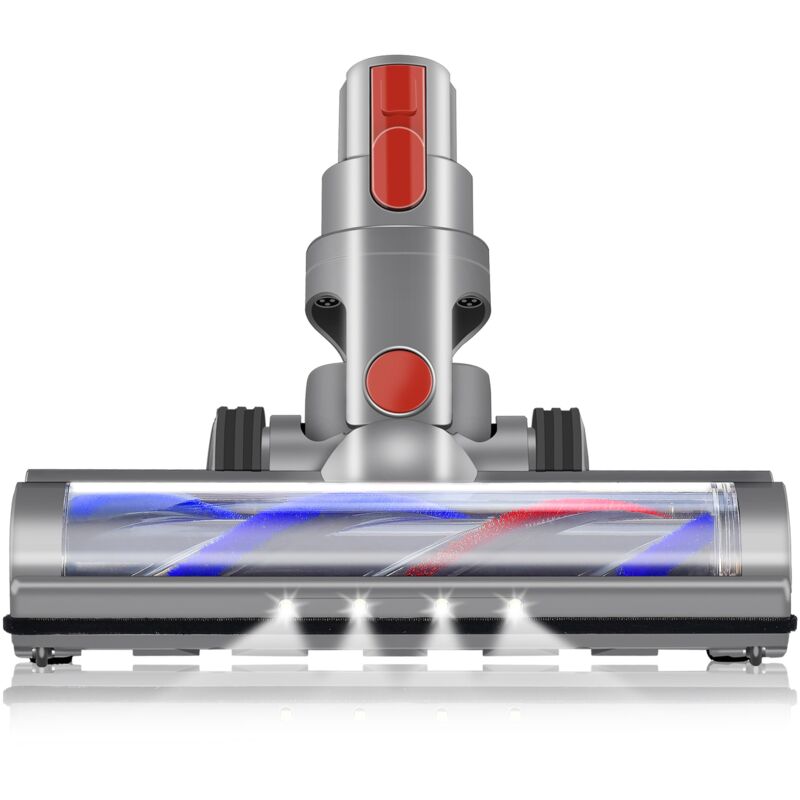 Brosse motorisée avec LED compatible avec Dyson V7, V8, V10, V11, V15 - Nettoyage en profondeur et adapté pour sols durs et tapis