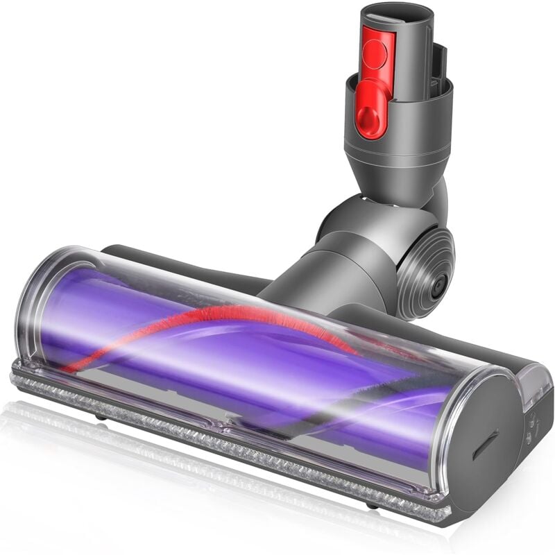 Brosse motorisée compatible pour Dyson V10 V8 V11 V15 V7 Rouleau adapté pour tapis et sols durs et coins étroits