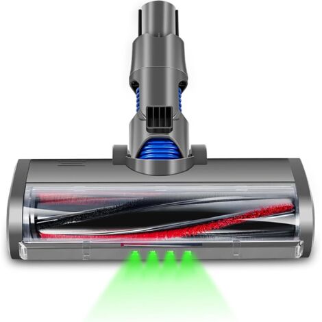 Brosse motorisée pour Dyson V6 DC58 DC59 DC61 DC62 – Rouleau à poils mixtes – Éclairage LED pour sols durs – Nettoyage efficace