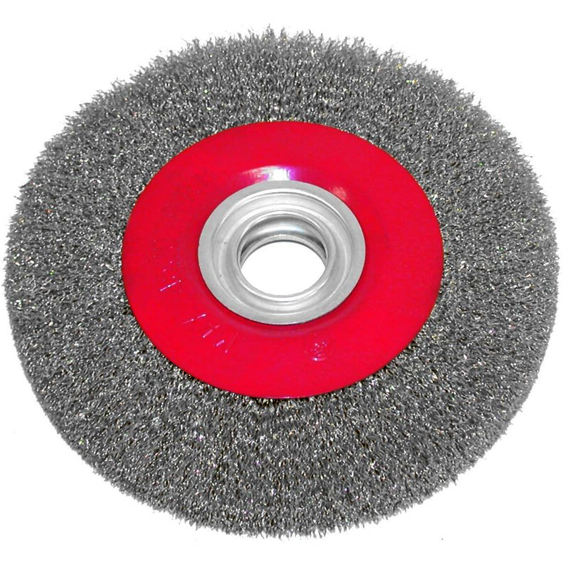 Clas - Brosse métal pour touret ø 200 x Ep. 25 mm fil d'acier ondulé 0,30 mm - eg 0221 Equipements