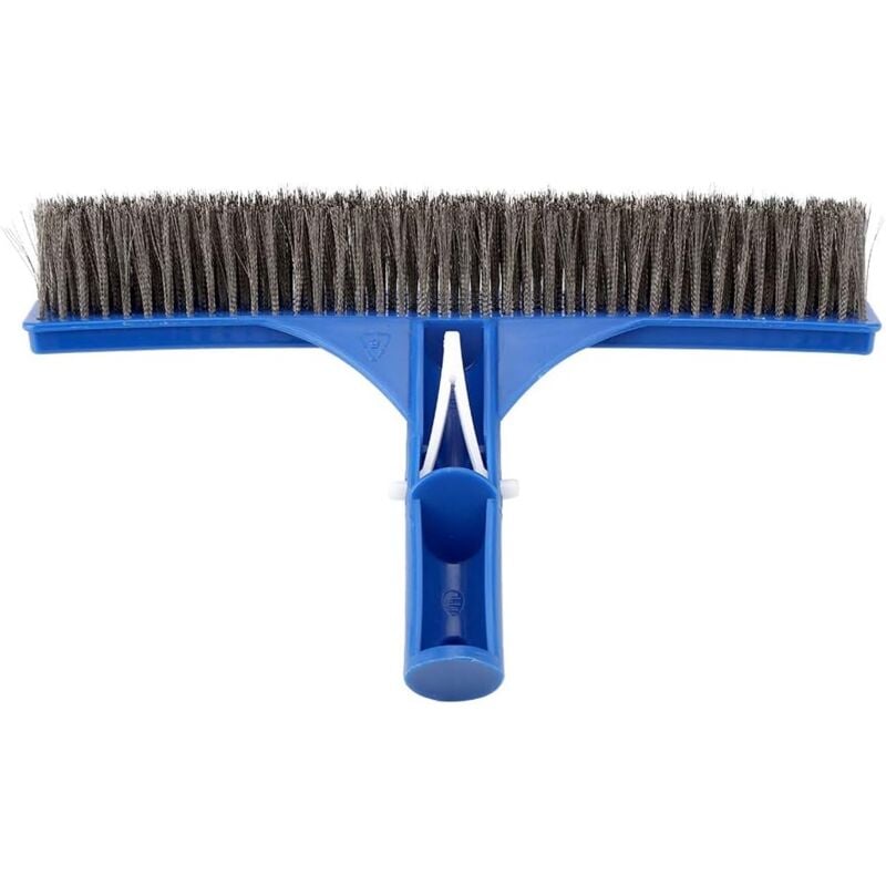 Brosse murale bleue pour piscine Tête de brosse de nettoyage en plastique Accessoires pour piscine Spas Outils de nettoyage pour spa (26cm)