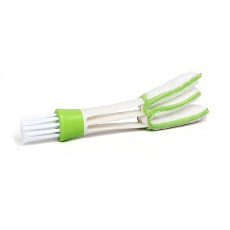 Brosse nettoyage grille aération clim auto, double embout, brosse douce pour volet et grille climatisation intérieure voiture