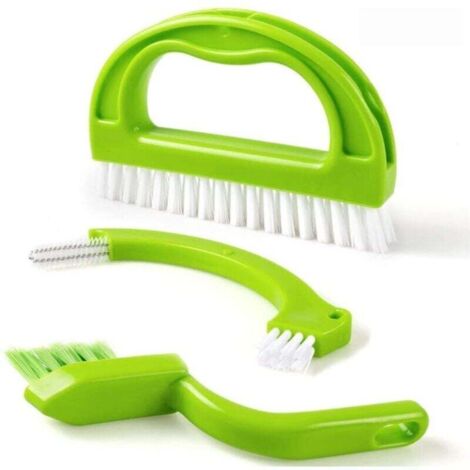 Brosse Nettoyage Joint Carrelage, Brosse Salle de Bain 3 en 1 pour Cuisine Douche Plancher