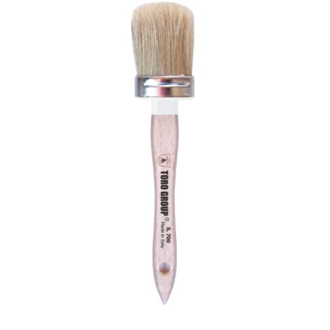 brosse ovale sA rie 700 petite brosse avec manche en bois poils blonds n 8