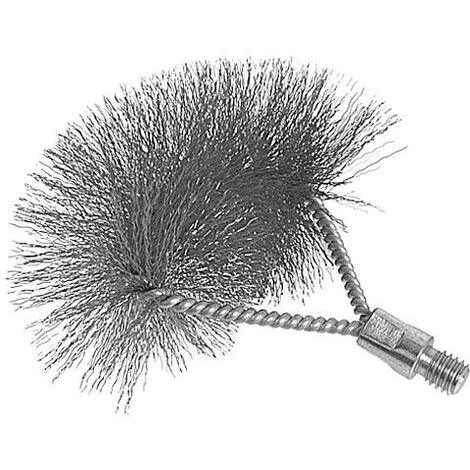 Brosse paroi murale, sans tige fil d'acier ondule, M 10 male