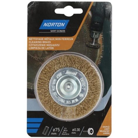 Brosse Perceuse Circulaire Ondulée Laiton 75 Norton - Norton