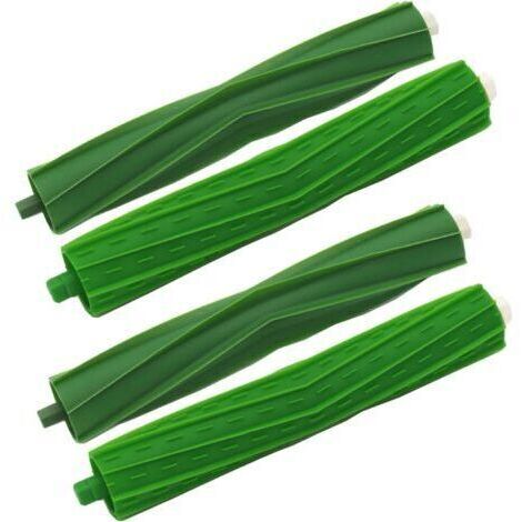 Brosse Pièces de Rechange Accessoire pour iRobot I & E & J Series, Brosses Accessoires pour Roomba i7 i7+ i3 i3+ i4 i4+ i6 i6+ i8 i8+ j7 j7+ E5 E6 E7, 4 Brosses en Caoutchoucdengyank