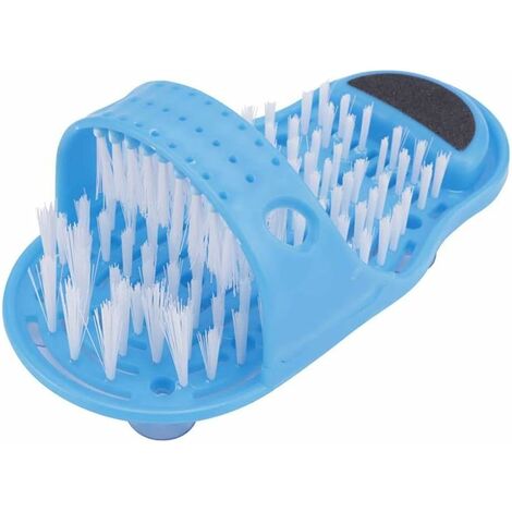 Brosse Pied Douche, Nettoyant de Pied de Douche, Salle De Bains Pieds Massagers Pantoufles, Brosse de Nettoyage pour Pieds de Salle de Bain Avec Ventouses Antidérapantes, kueatily