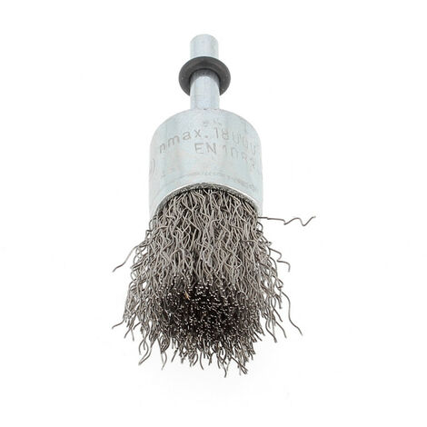 Brosse Pinceau D25x6 Fil Inox Ondulé 0.30