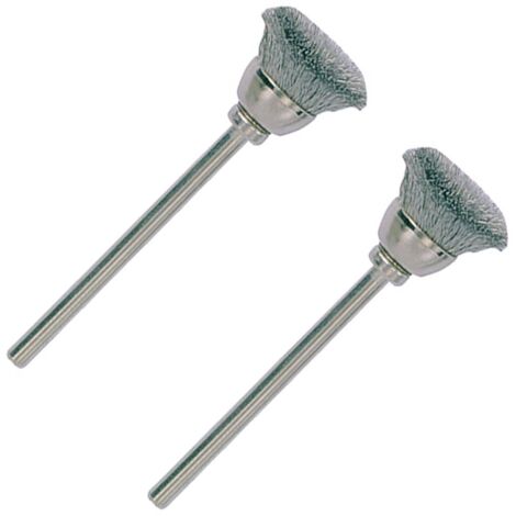 Brosse pinceau en acier inoxydable Ø 13 mm - Proxxon