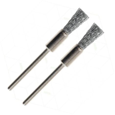 Brosse pinceau en acier inoxydable Ø 8 mm - Proxxon