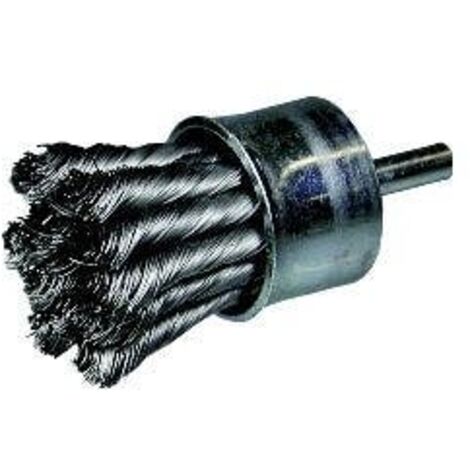Brosse pinceau sur tige pour machine haute vitesse - fil acier 0,35 mm - diamètre 20 mm - OSBORN