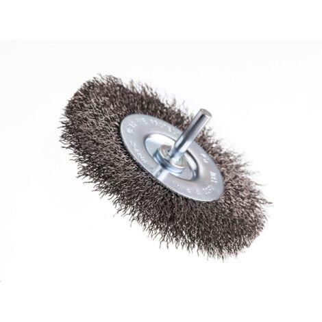 Brosse plate ø 100x10 mm. Utilisation en maçonnerie.  STANLEY STA36010-XJ