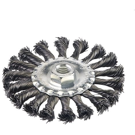 BROSSE PLATE À FILS TORSADÉS 115 MM SILVERLINE 656640
