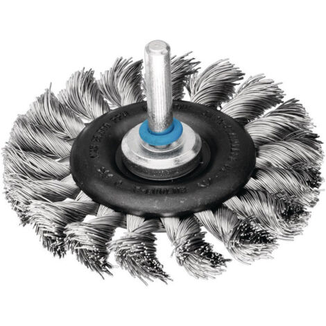 Brosse plate RBG 7012/6 INOX 0.35 D. 70 mm 6 mm épaisseur de fil 0.35 mm VA 12 m