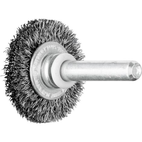 Brosse plate rbu sur tige acier ø fils 0,20mm 30x6 queue d6 boîte de 10 - 153017 PFERD - PFERD