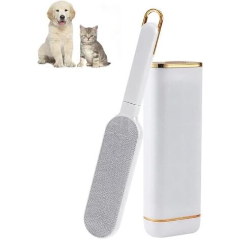 Brosse Pour Animaux de Compagnie, Brosse Anti Poils Animaux Chat & Chien, Brosse Peluche Vetement, Brosse de Nettoyage Magique