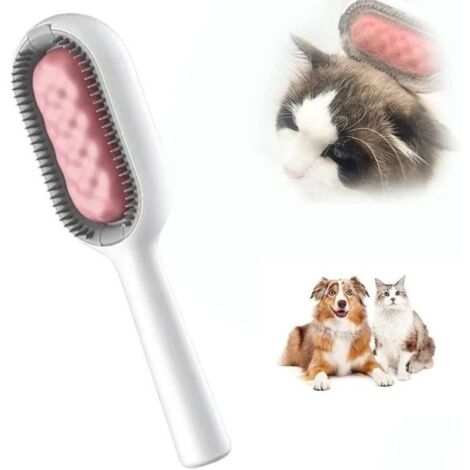 Brosse pour Animaux - Universel - 4 en 1 - Silicone Ultra Doux - Nettoyage et Toilettage - Poil Long