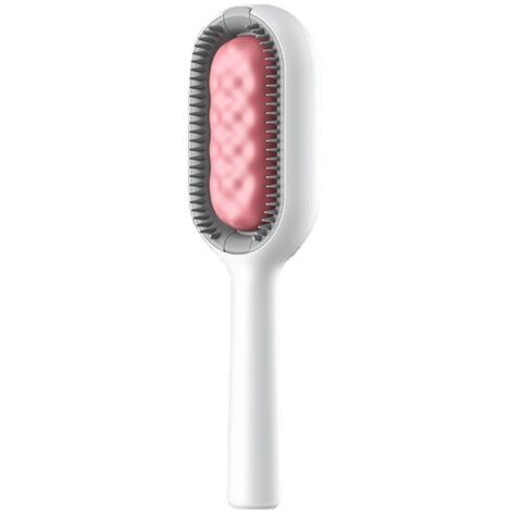 Brosse pour chat à poils longs, brosse pour animaux de compagnie lavable en silicone ultra doux, brosse de nettoyage magique réutilisable