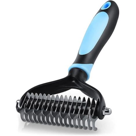 Brosse pour Chien et Chat pour Poils Longs - Peigne de toilettage pour sous-Poil élimine Les sous-Poils et Les feutrages